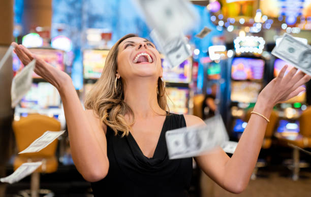 Mobile phone showing Jewels of Prosperity slot game with bonus round active and payout multiplier displayed